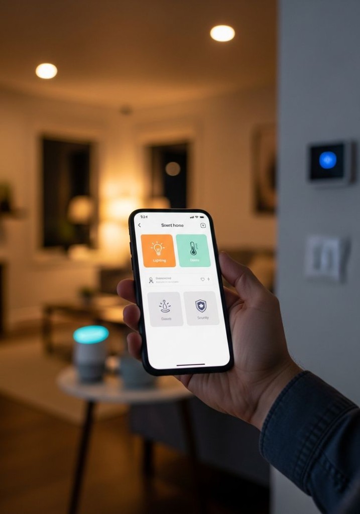 Akıllı ev otomasyonu ile lüks ve konforlu yaşam alanı - mobil uygulama ile tek dokunuşla kontrol